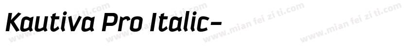 Kautiva Pro Italic字体转换